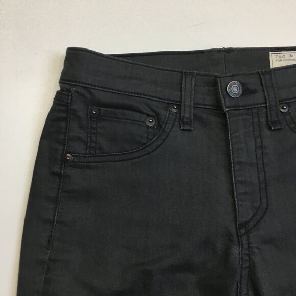 RAG & BONE For Intermix Faux Pockets Shoreditch Wash Zip Ankle Skinny Jeans - Picture 5 of 13